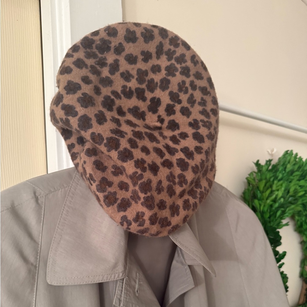 Leopard Print Beret